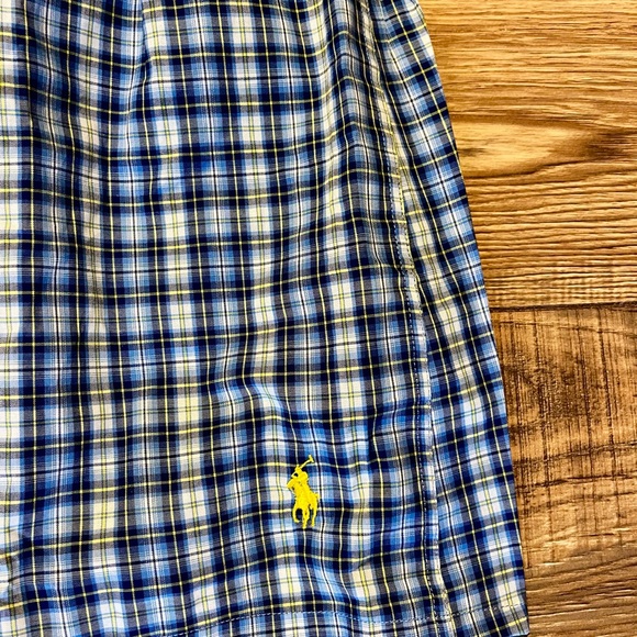 Polo by Ralph Lauren Blue and Yellow Plaid Boxers - Picture 2 of 6